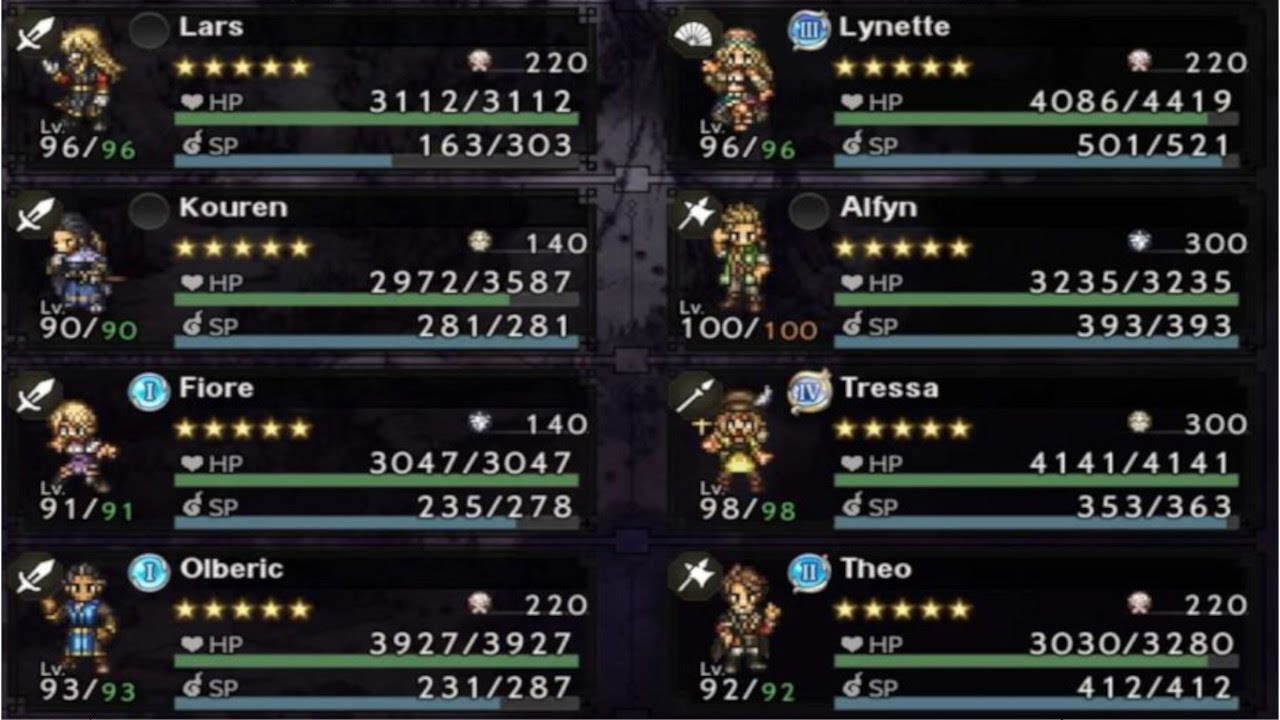 Octopath (COTC) - Yan Long Cup F2P (Delayed Break) @fingercoycait787