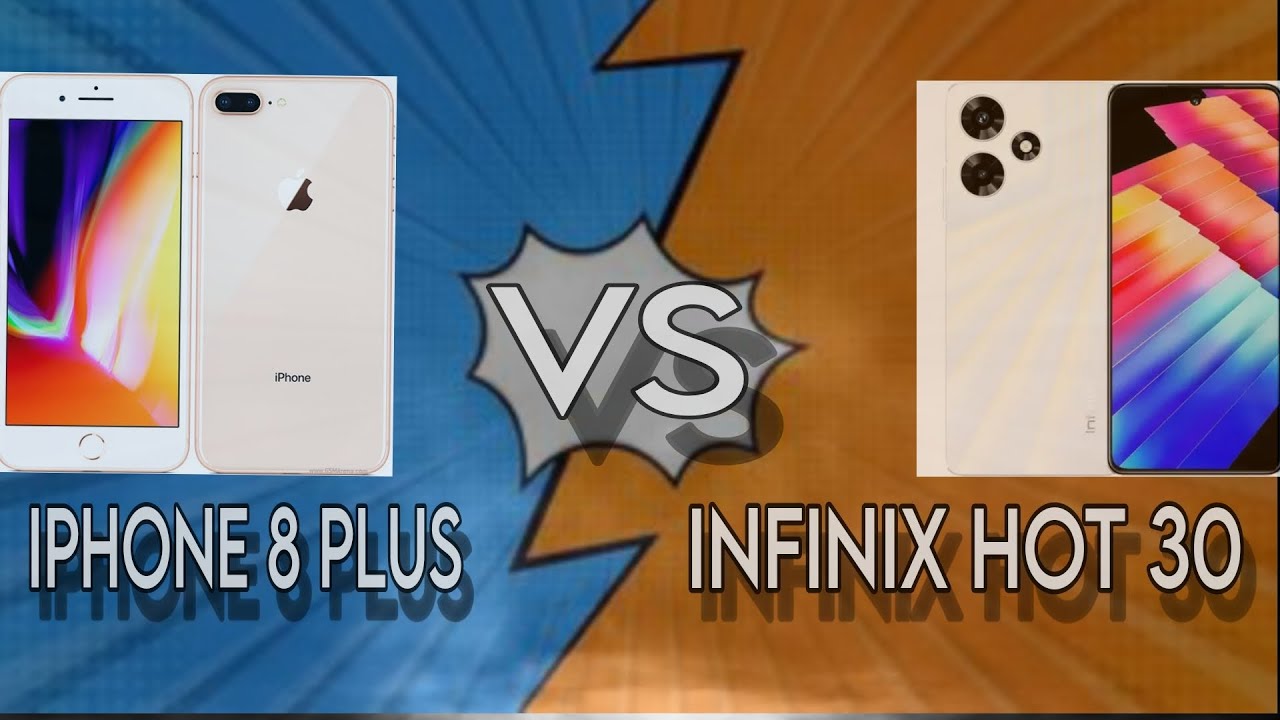 IPHONE 8 PLUS VS INFINIX HOT 30 | PUBG MOBILE