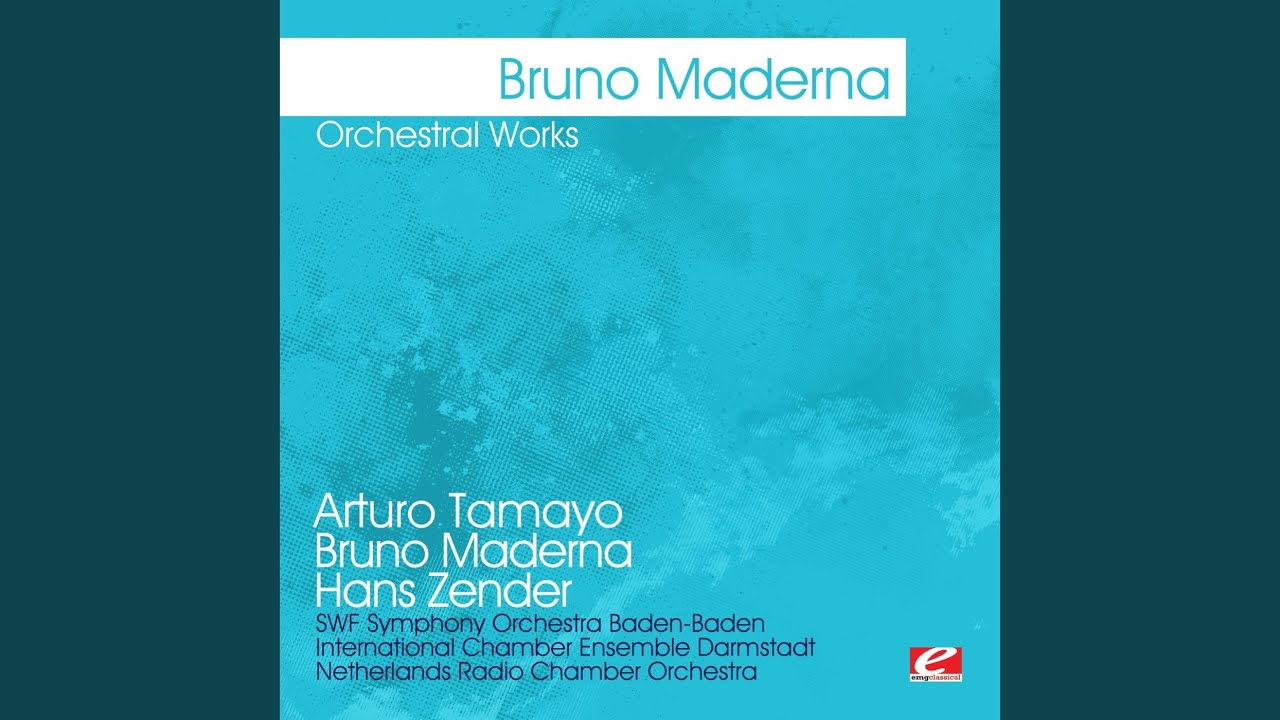 Ausstrahlung (1971) for mezzo-soprano, flute, oboe and orchestra