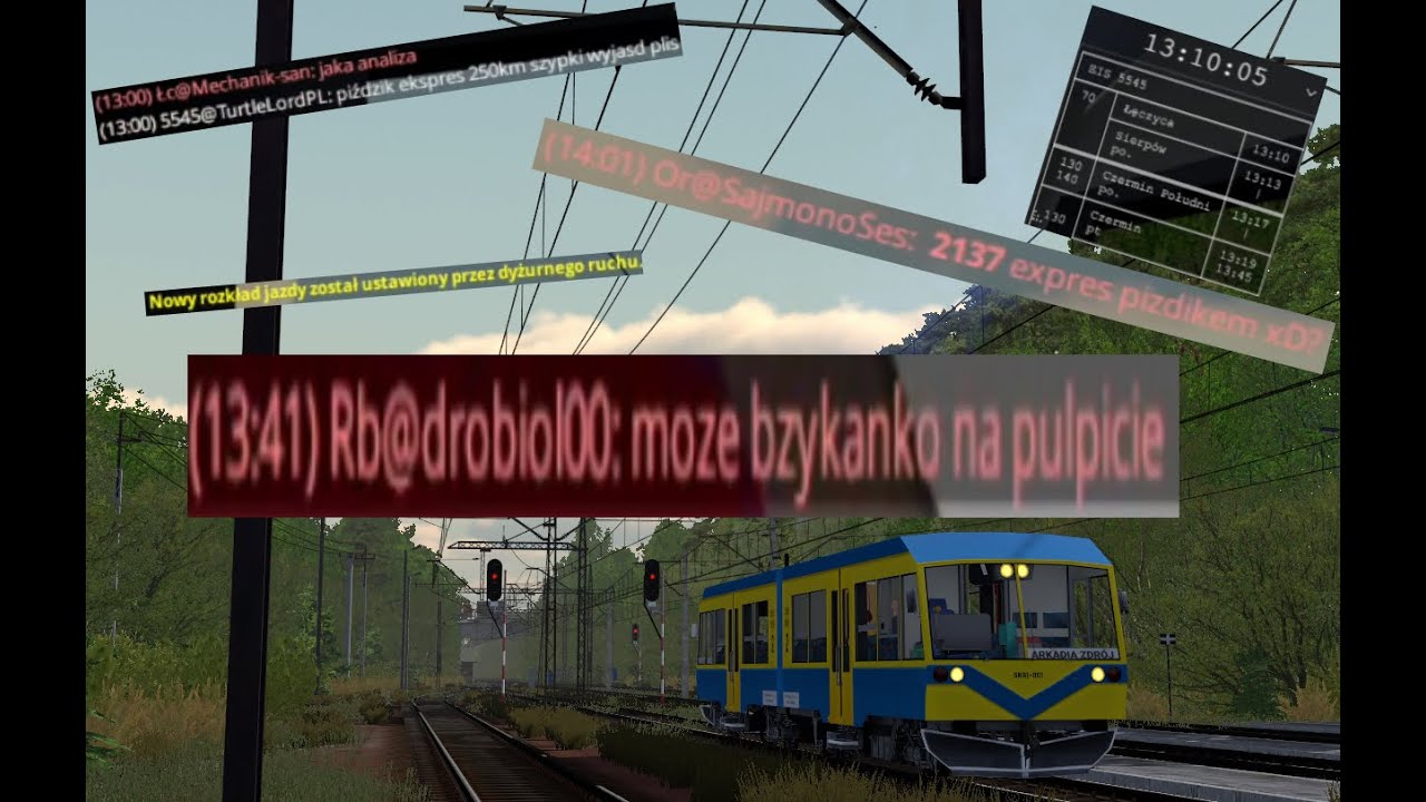 Piździk ekspres 250 szypki wyjazd plis czyli żart na początkujących dyżurnych w Train Driver 2