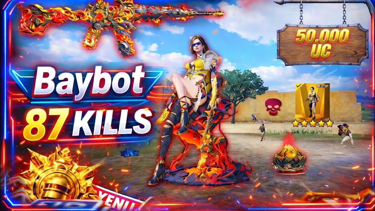 🧠 1 BAYBOT 99 NOOBA  EFSANEVİ MAÇ 😱 @PUBGMOBILE 