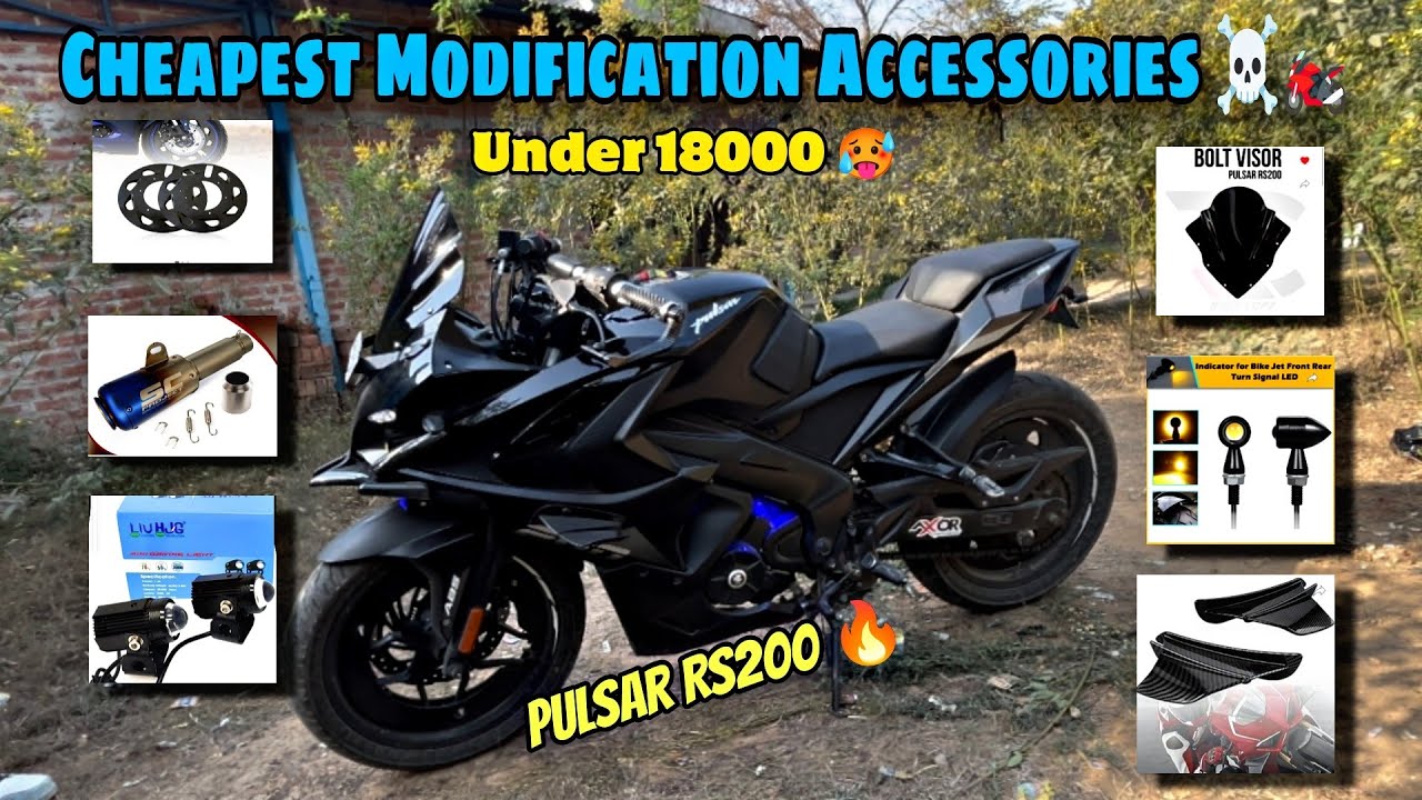 Cheapest Modification For Pulsar Rs200 🔥🥵🏍️ /Best Modified Ever ☠️ \Under 18000 ? 🥵