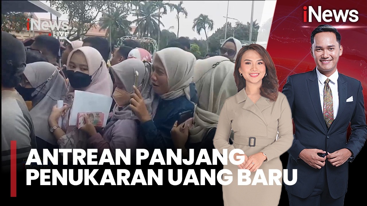 Antrean Panjang Tukar Uang Baru di Mobil Kas Keliling BI, Maksimal Rp5,3 Juta |iNews Pagi (26/02)