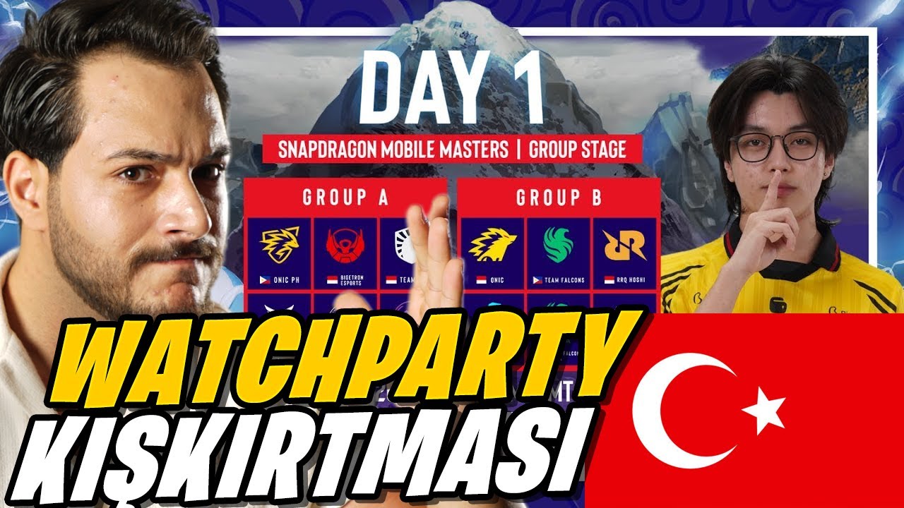 🔴 [Watch Party] TÜRK TAKIMLARININ MAÇLARI! MLBB | Snapdragon Mobile Masters Group Stage | Gün 2