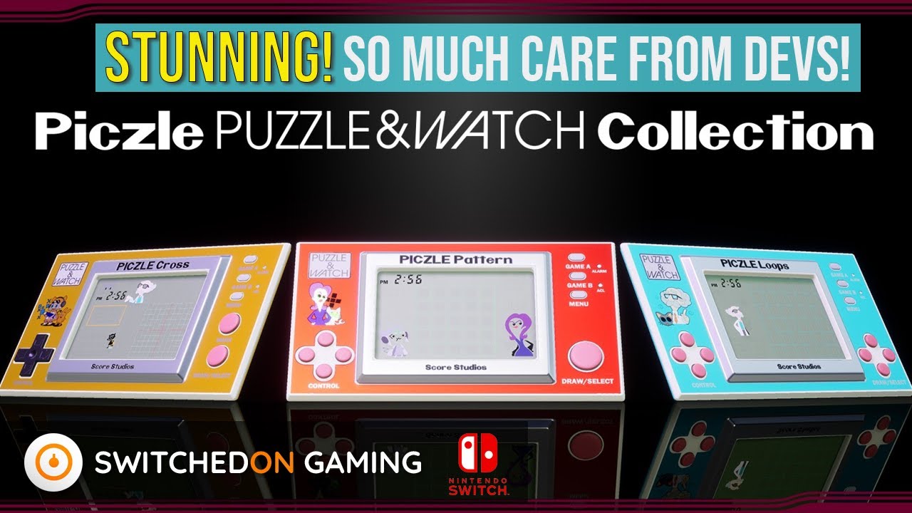 Piczle Puzzle & Watch [Switch] - Unbox these classic LCD handhelds!