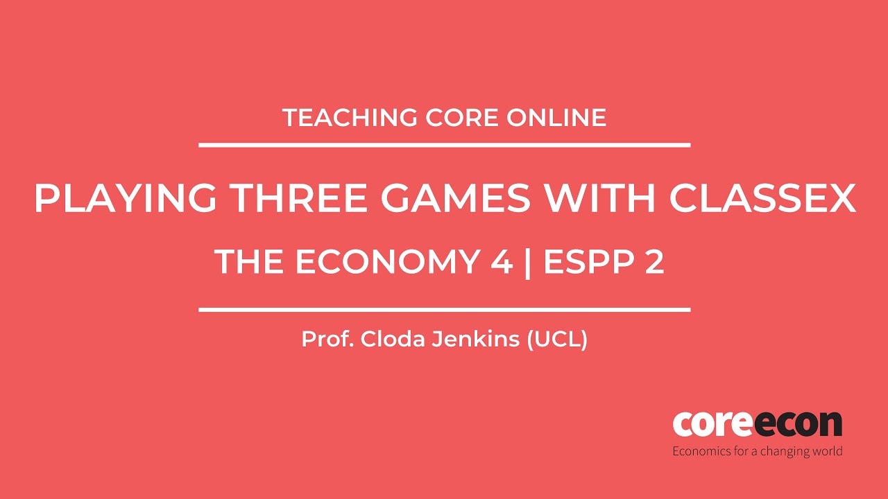 Playing economic games with ClassEx
