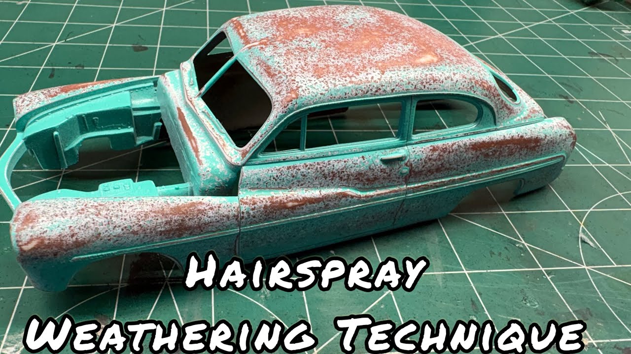 Scale model car hairspray weathering weathered (how to) ep#72
