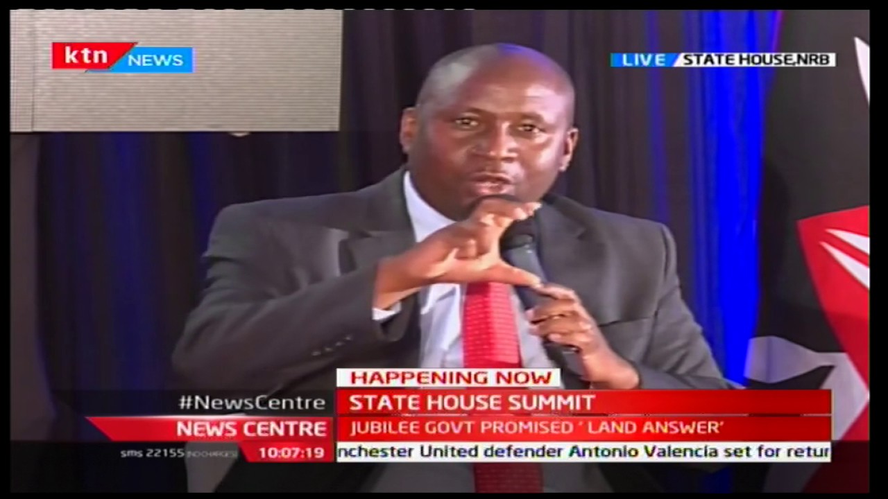 KENYAN STATE HOUSE - 14th November 2016 - The Land Question in Kenya