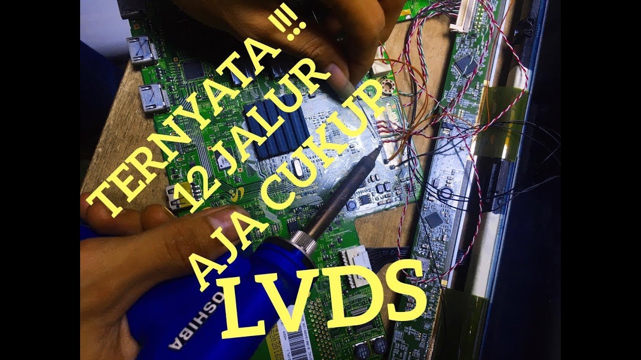 Mengganti LCD TV Dengan Jenis Yang Beda /LVDS Beda Vlog#03