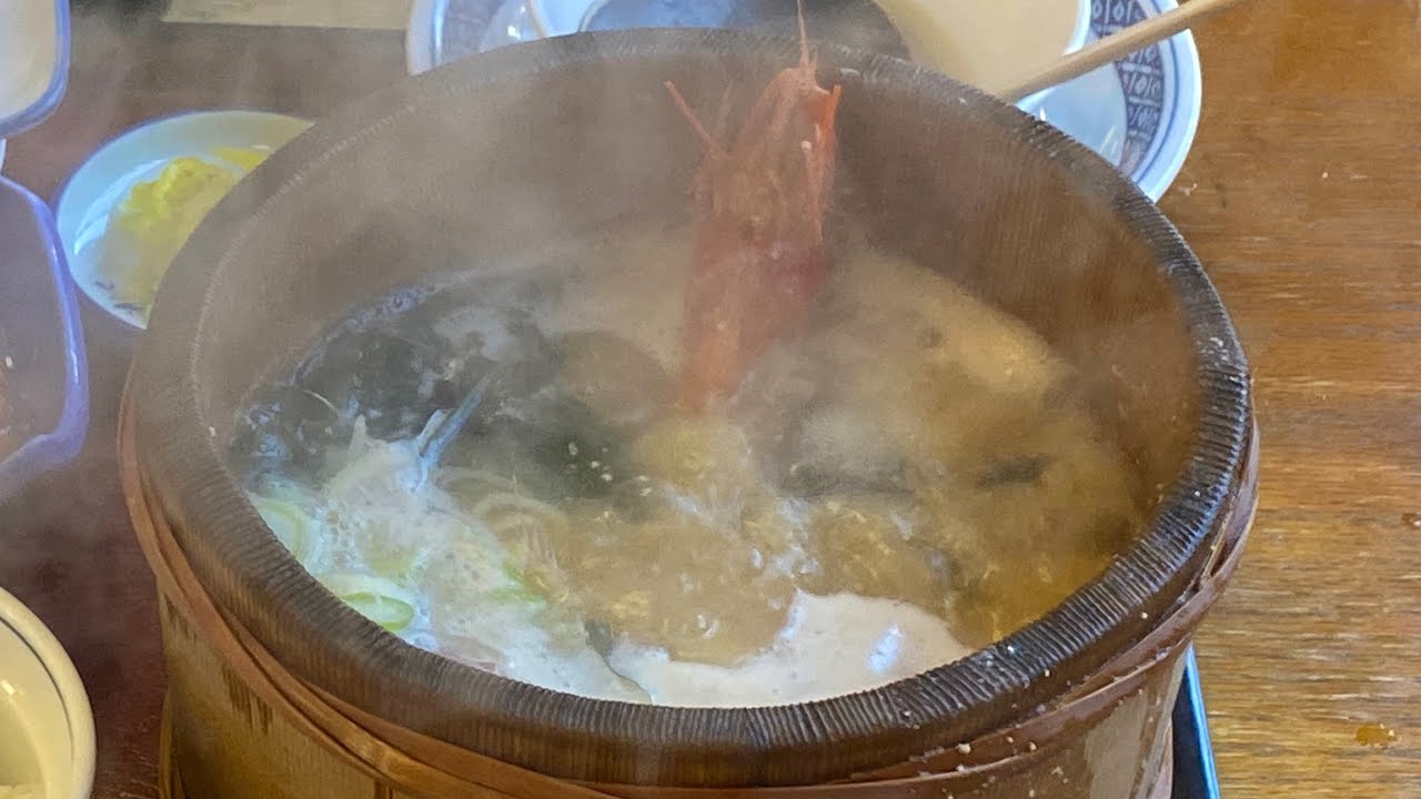 Japanese Hot Rock Cuisine | Miso Soup of Oga, Akita