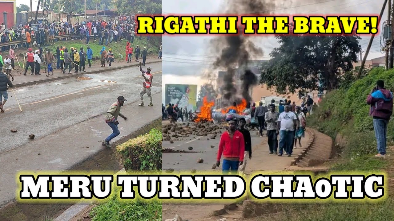Meru turned cha0tic! Watch keenly what BRAVE RIGATHI GACHAGWA did to outsmart the system 