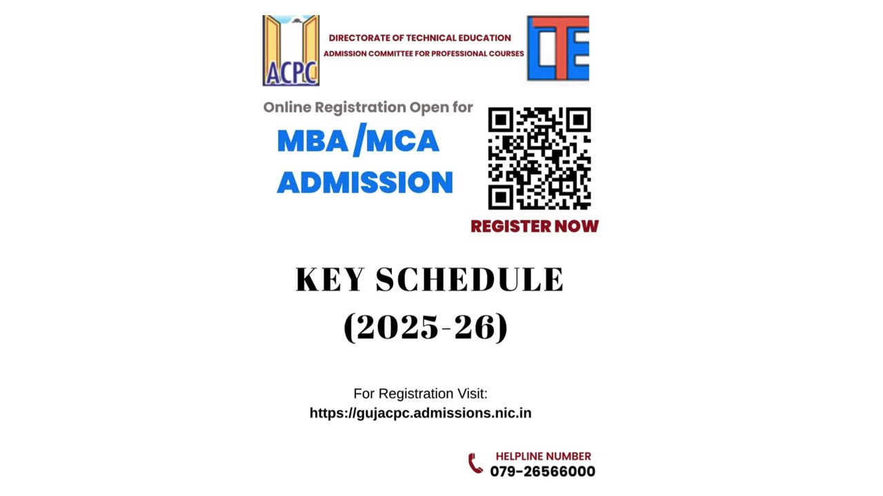 Provisional Schedule of MBA/MCA Admission
