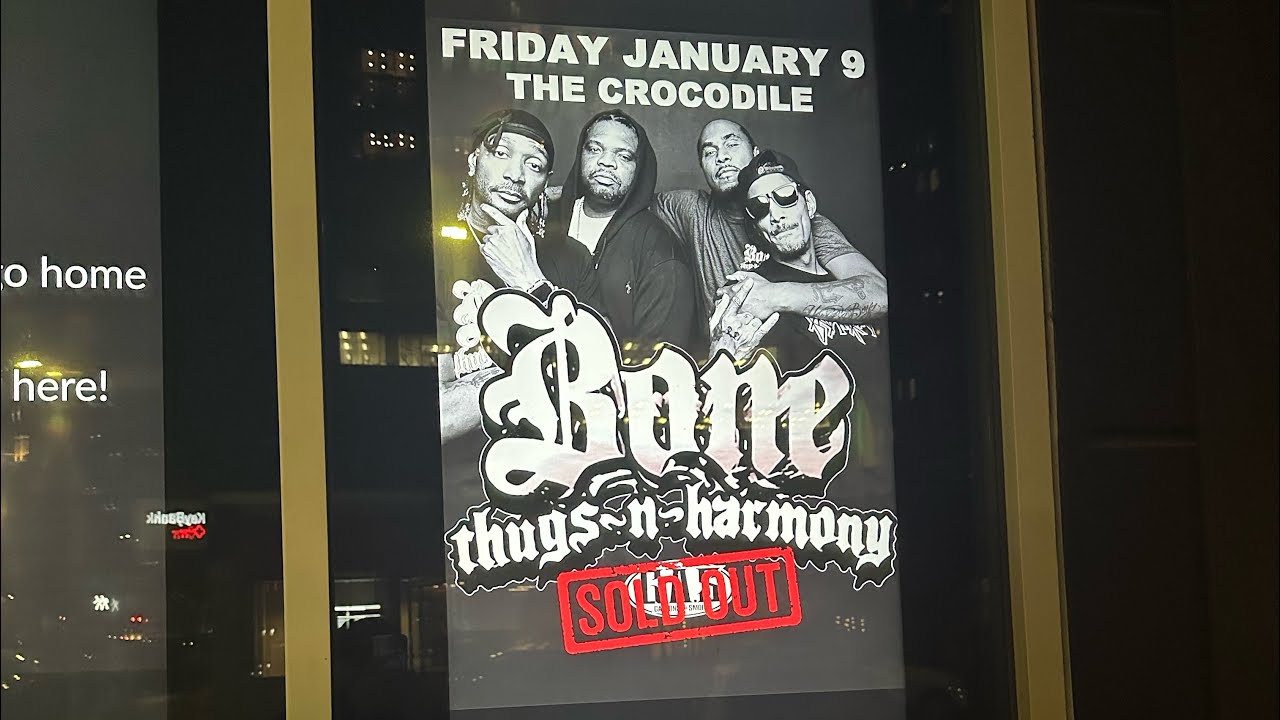 Bone Thugs N Harmony Live in Seattle at The Crocodile 1/9/26