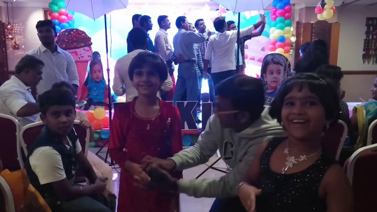 Video glimpse of birthday party at Annalakshmi party hall Egmore Chennai MCs Thamizh and Jotheeshwar
