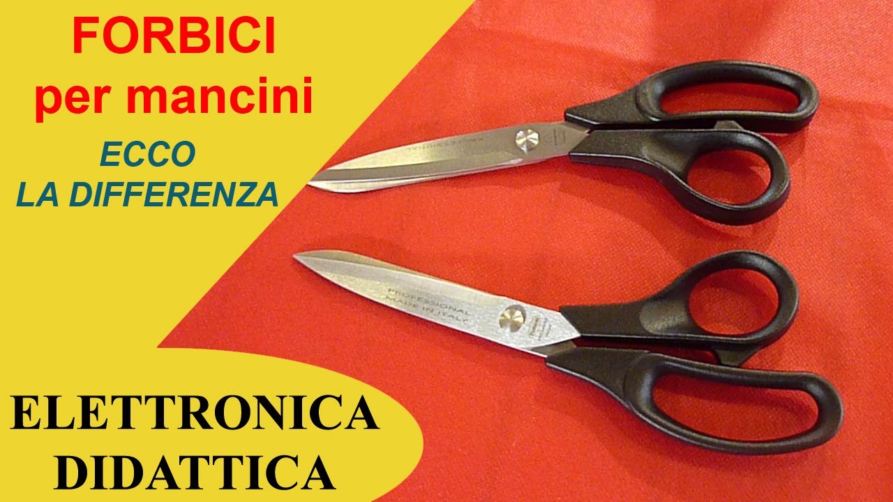 Forbici per mancini. Ecco la differenza delle forbici per chi usa la mano destra e chi la sinistra