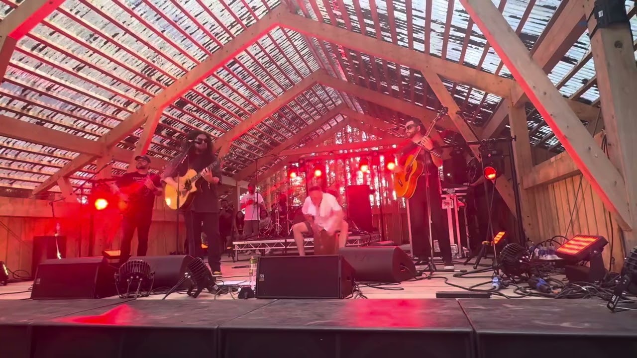 Coheed and cambria playing welcome home at 2000 trees as part of the mark and me live podcast