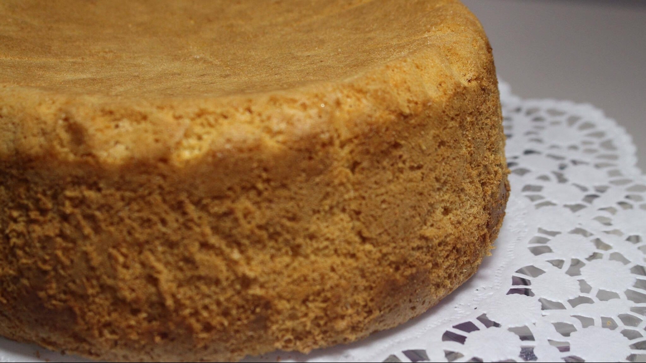 Bizcocho esponjoso básico | Receta fácil sin levadura, aceite ni lácteos