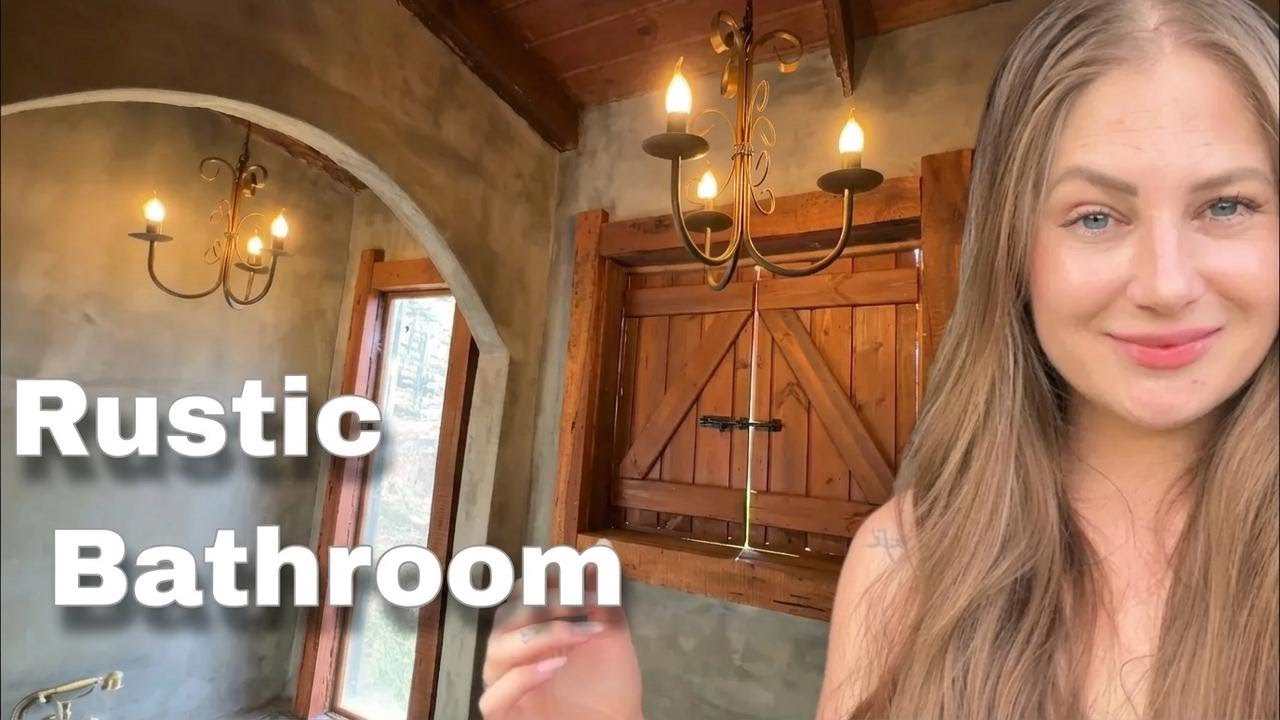 Rustic Bathroom Makeover with a Concrete Tub | Vale dos Sonhos Cottage