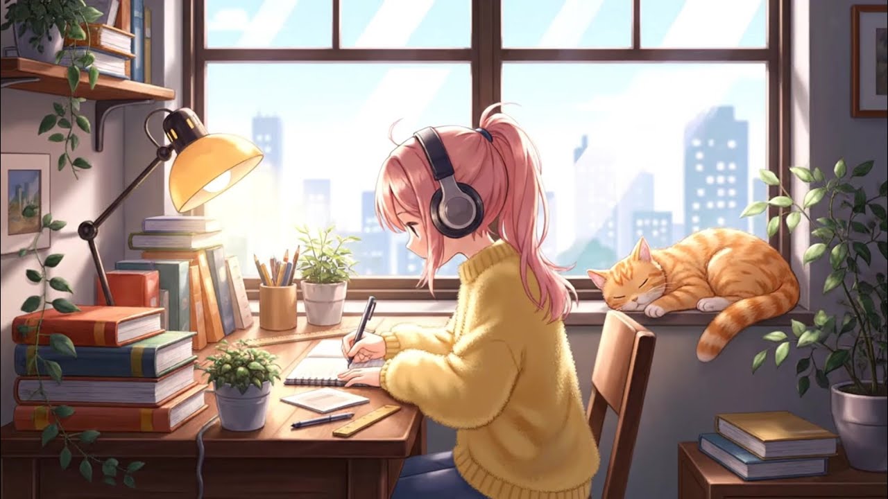 Cozy Lofi Study by the Window – Relaxing Beats for Focus