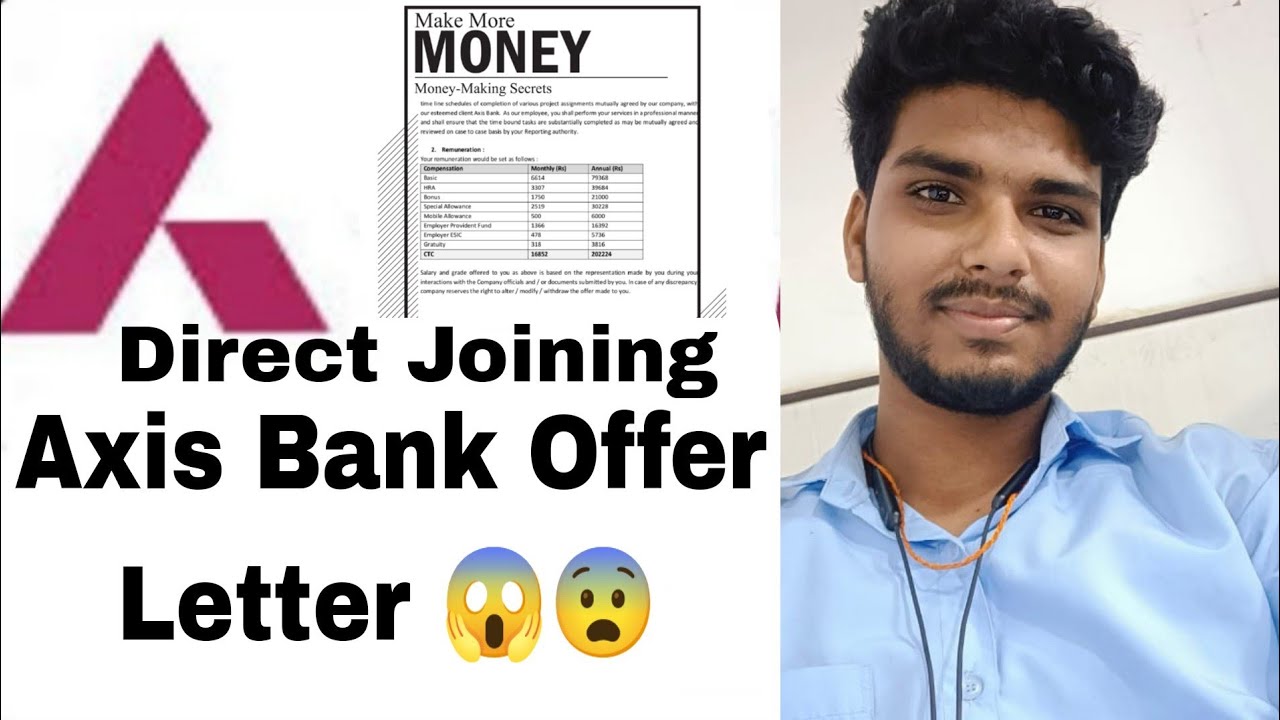 Axis Offer Letter Joining Office {CISF} Head Branch Bihar || एक्सिस बैंक ज्वाइन लेटर चीफ एंड बेस्ट