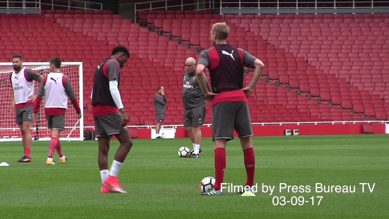 Arsenal Full Training session pre Arsenal vs Chelsea Community Shield 2017
