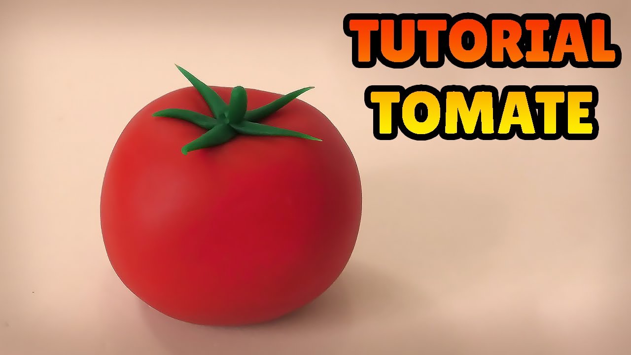 🔴Faça um TOMATE MINIATURA - Tutorial Biscuit, clay, plastilina , Pasta Americana DIY