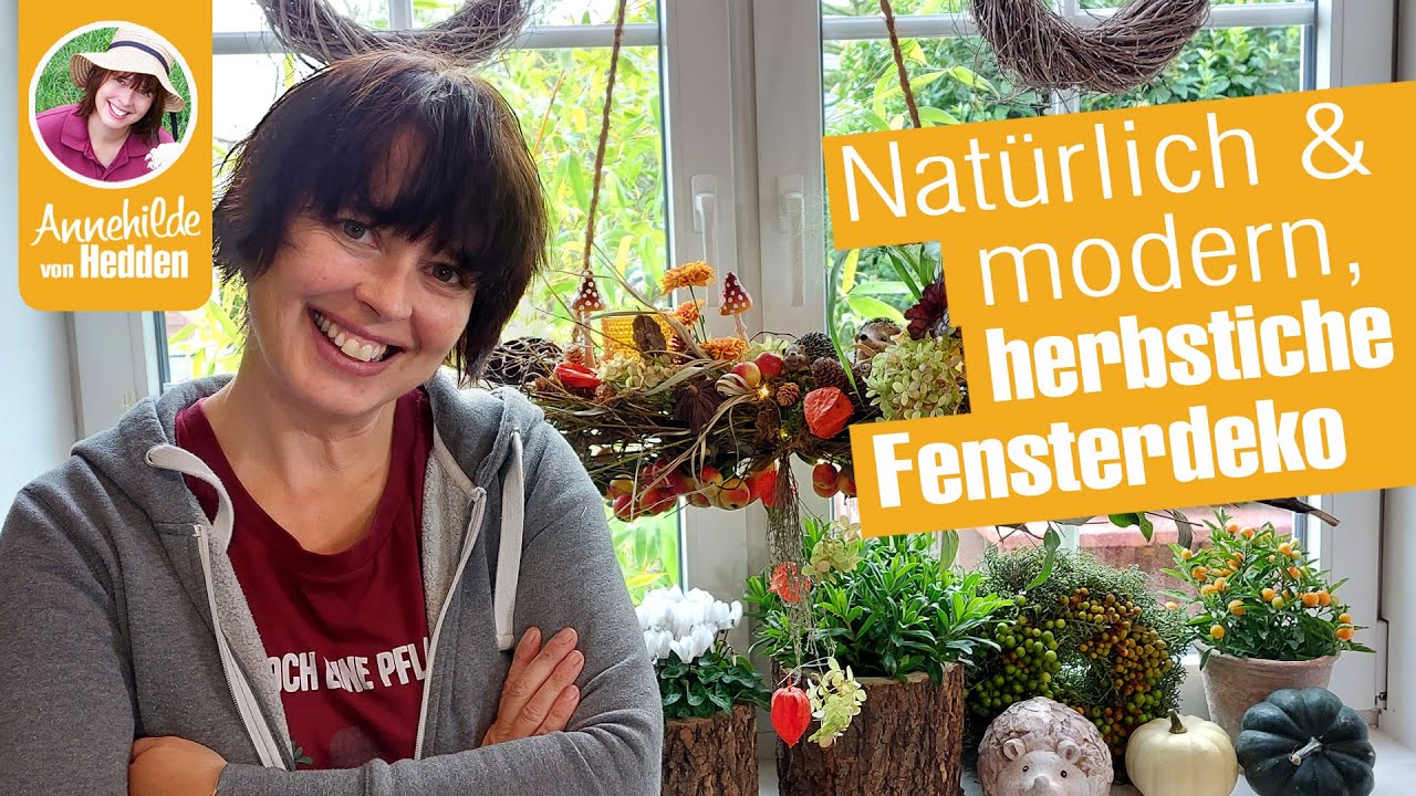 Herbstdeko für eure Fenster - natürliche oder moderne Fensterdekoration DIY