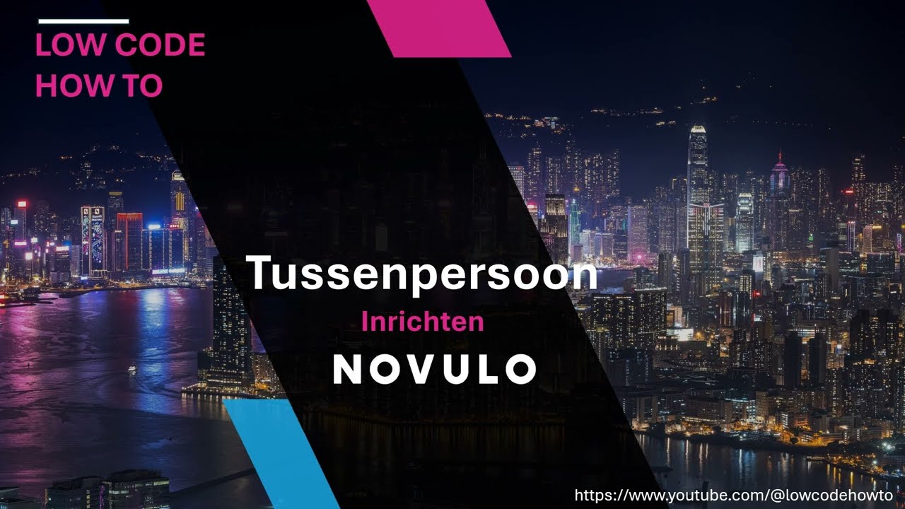 Low Code How To - Een Tussenpersoon inrichten in Novulo