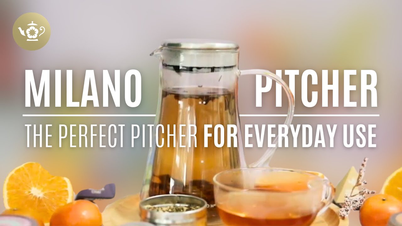 Milano Elegant One Touch Insulated Glass Tea Steeper | The Perfect Pitcher for Everyday Use
