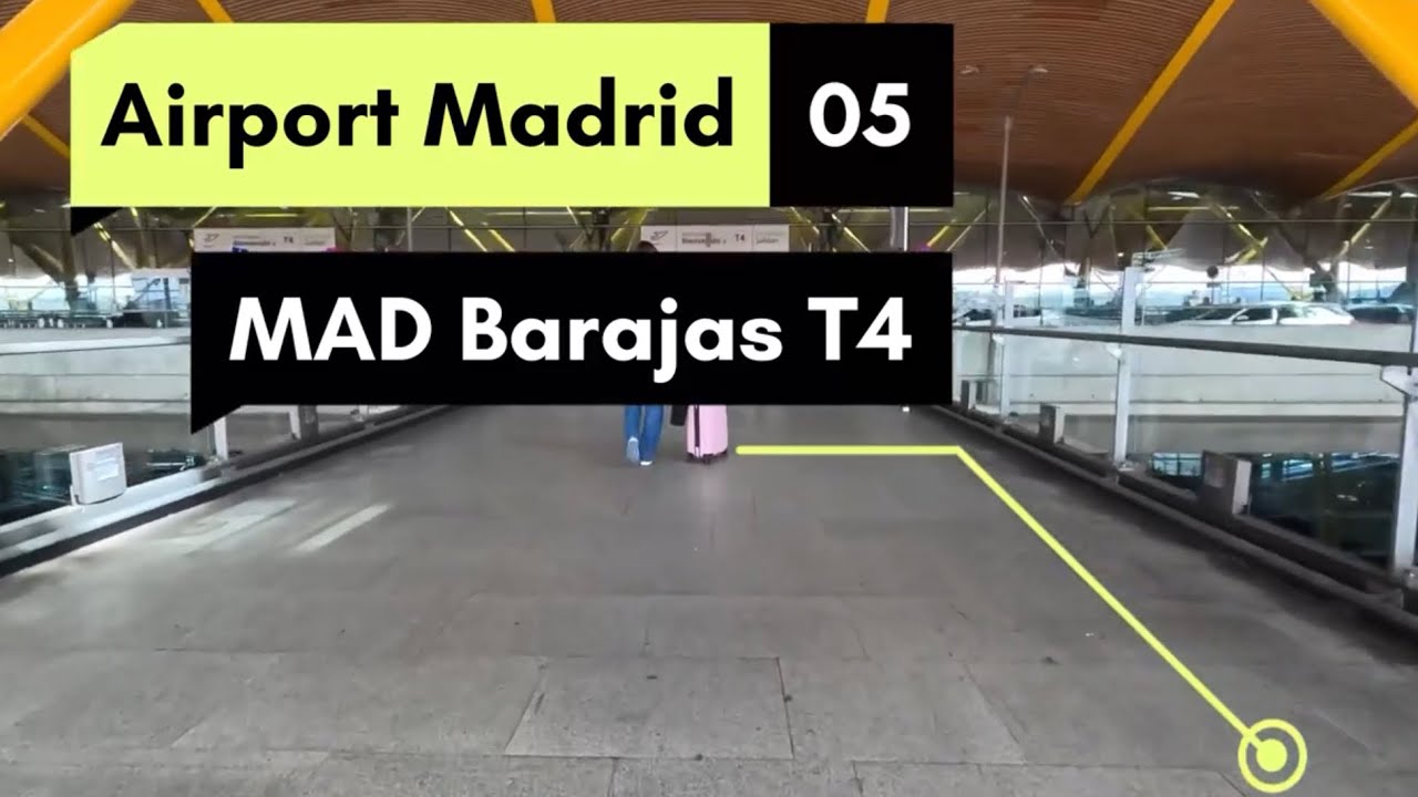 Spain Airport Madrid MAD 4K (Airport Guide, Tips, Help, Walking)