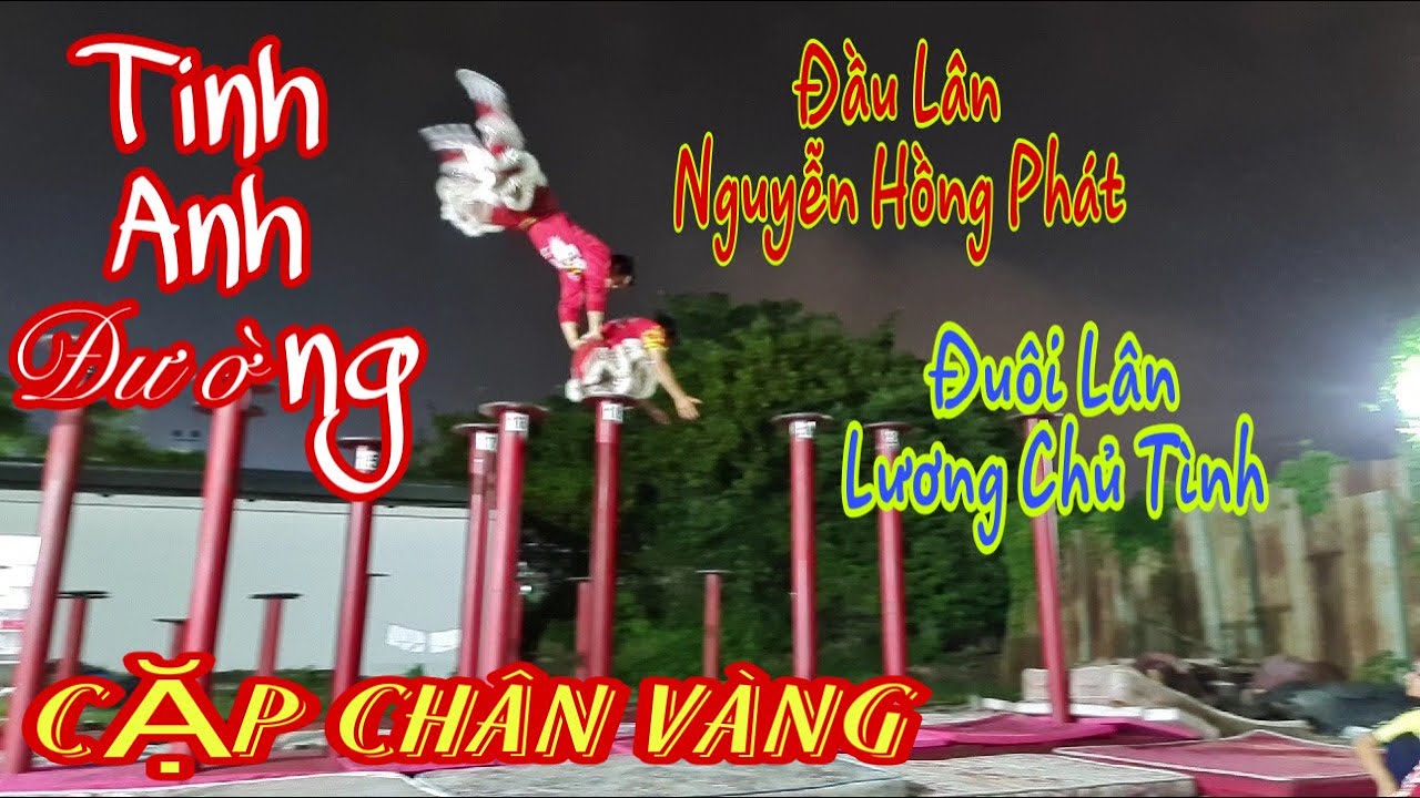 Tinh Anh Đường Tập Dợt Mai Hoa Thung  - VĐV Đầu Lân Nguyễn Hồng Phát, VĐV Đuôi Lân Lương Chủ Tình.