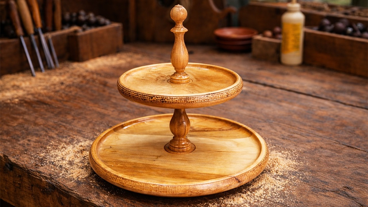 A Master Woodworker’s Secret Two‑Tier Wooden Cake Stand Technique Anyone Can Try