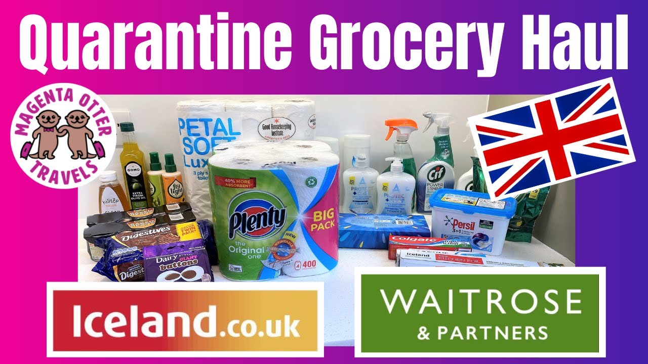 Food Delivery Haul UK 2021- Waitrose & Iceland online shopping order #fooddeliveryuk2021#foodhauluk