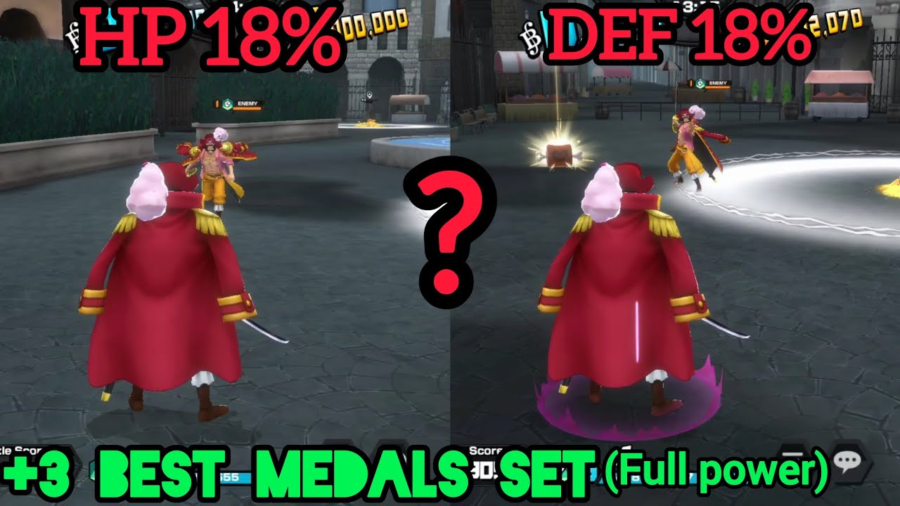 DEF OR HP?Which one is better for Roger + Best Medal Set😤 | One Piece Bounty Rush | OPBR