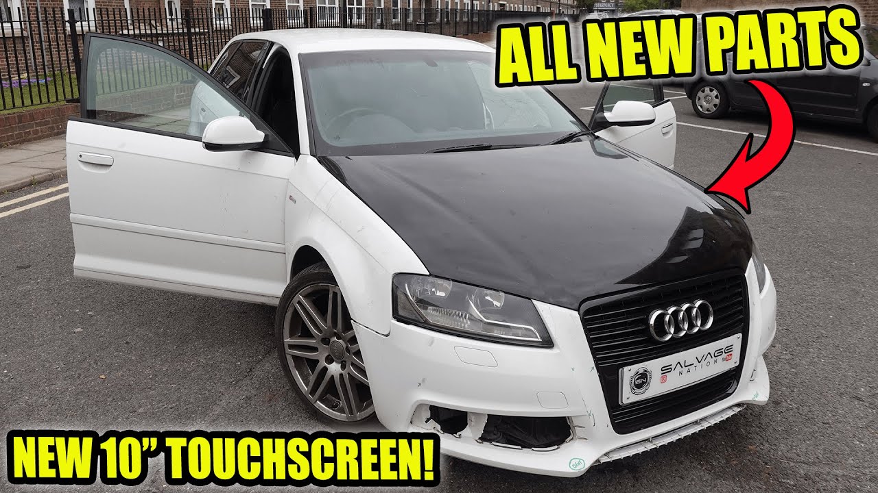 Rebuilding A wrecked £750 Audi A3 S line From Copart PART 4 (ATOTO 10