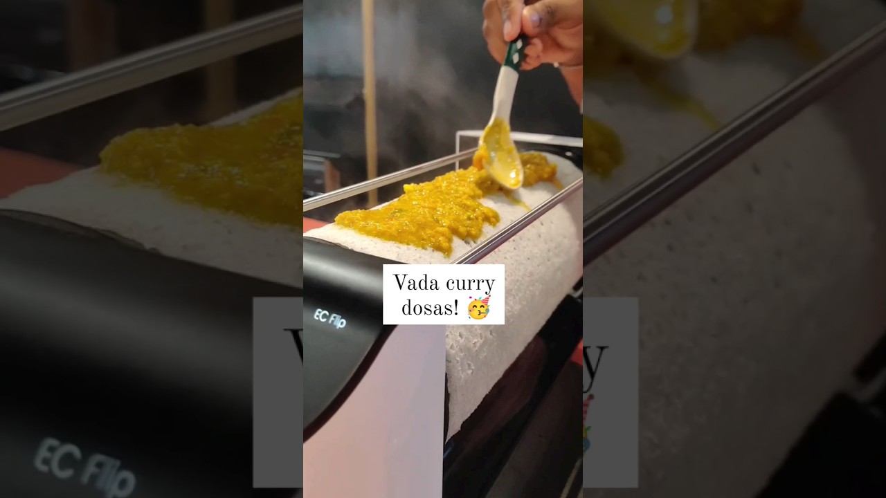 Easiest dosa & vada curry! 💯 with the  #Evochef #AutomaticDosaMaker 🥳 #quickcook #kitchengadgets