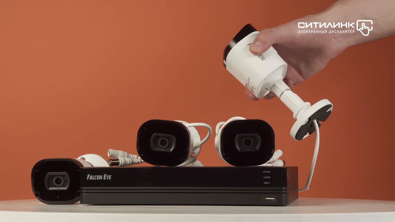 Обзор комплекта видеонаблюдения FALCON EYE FE-104MHD KIT Дача SMART | Ситилинк