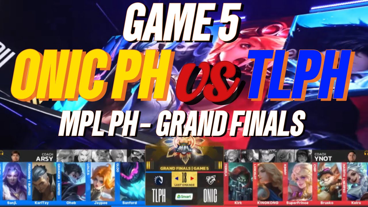 GAME 5 - ONIC PH vs Team Liquid PH (TLPH) GRAND FINALS (Best of 7) - MPL PH