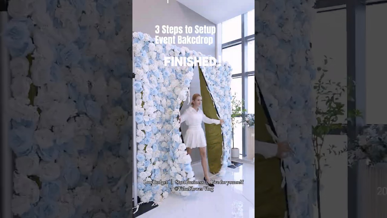 2025 Transform Any Space in Minutes with the Roll-Up Flower Wall | Ultimate Event Decor Solution!