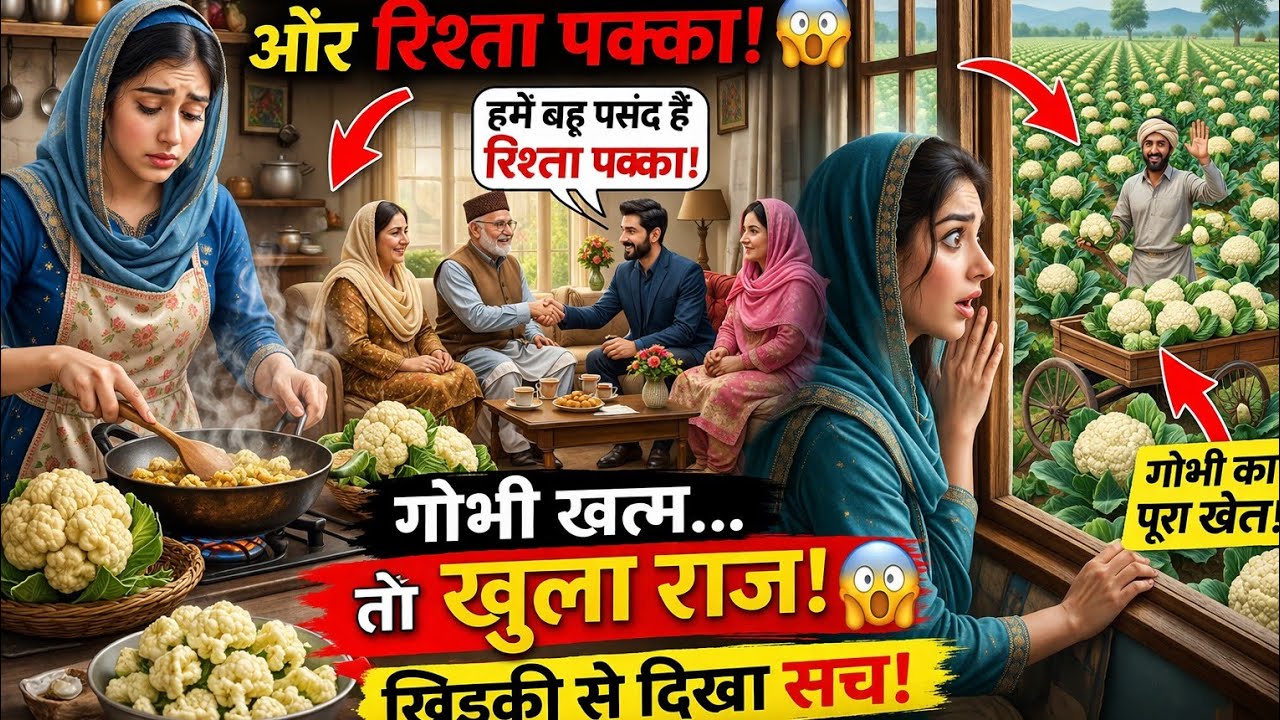 हर समय गोभी बनाने वाली बहू | मजेदार हिंदी कहानी | Funny Gobhi Story | Moral Story