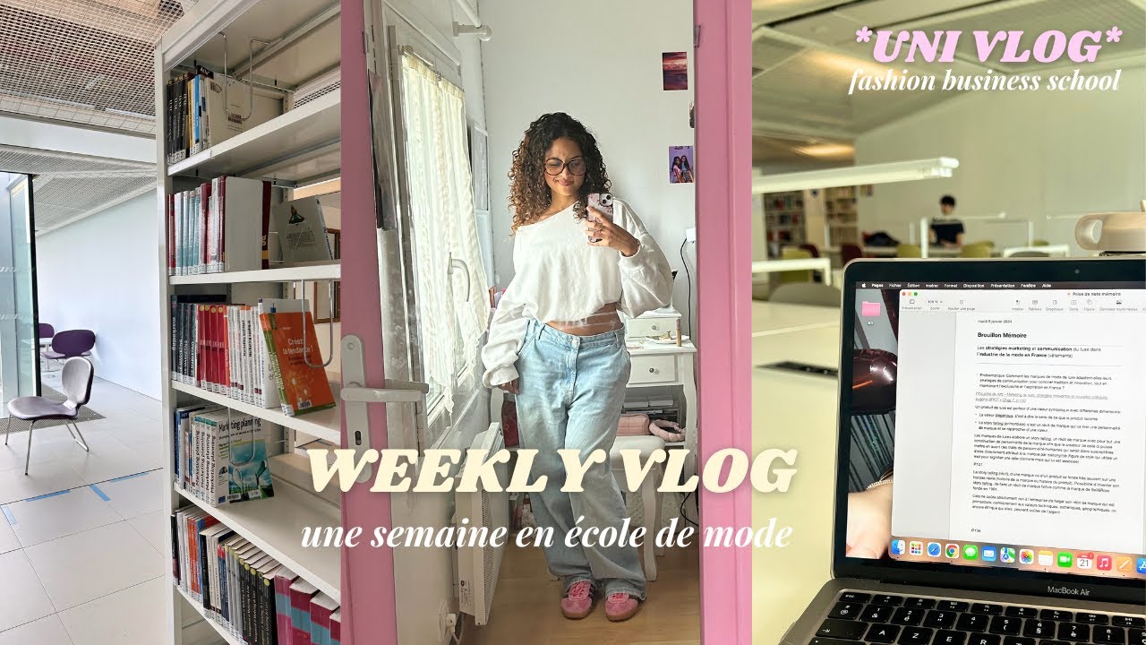 study vlog ⎸ ma dernière semaine en école de mode 🎀
