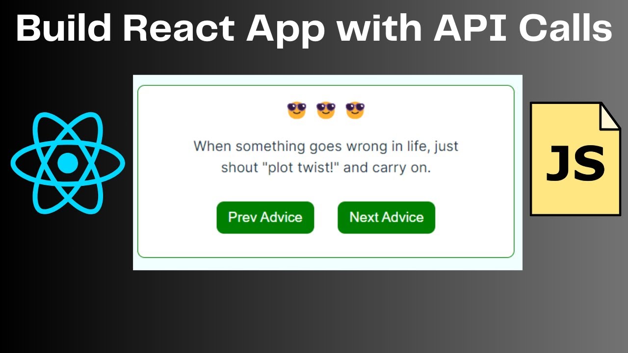 Make Advice App in React Project | Beginner ReactJS Tutorial with API requests and hooks