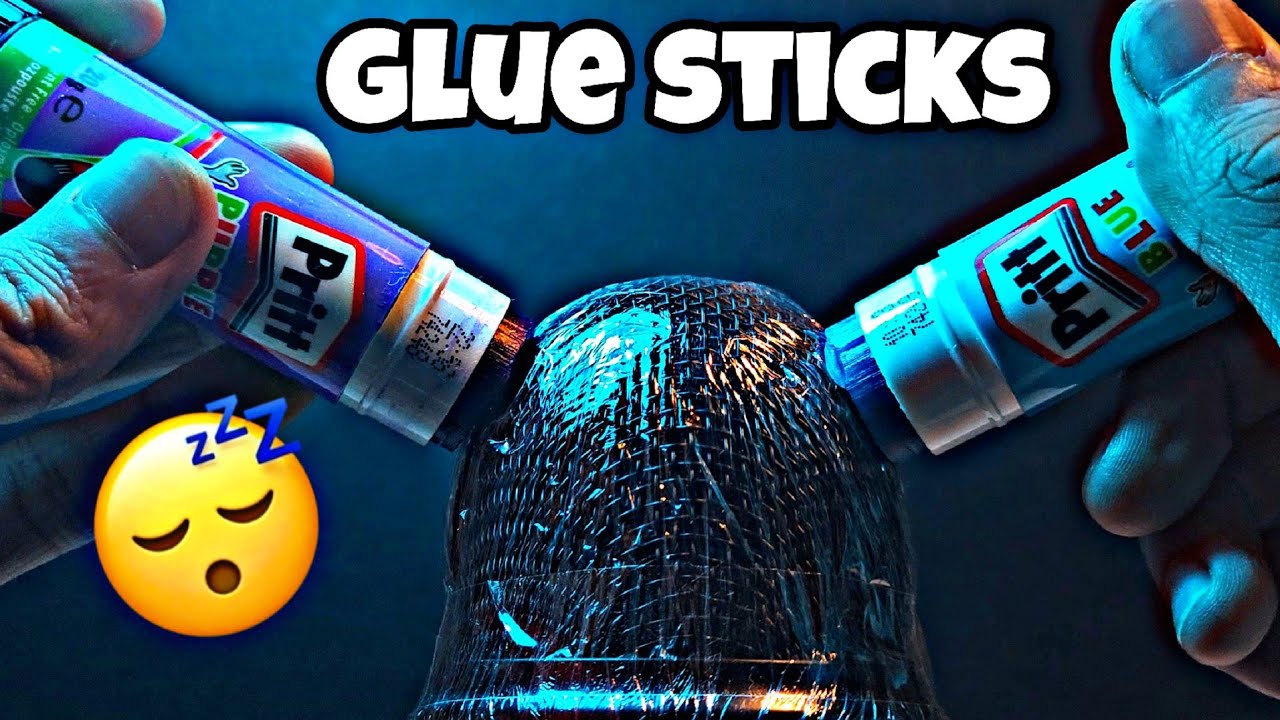 10 Minutes of Glue Stick sounds on My Mic | ASMR