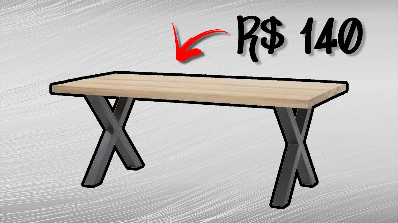 FIZ UMA MESA GAMER BARATA COM MADEIRA E ARCO DE SERRA - PARTE 01