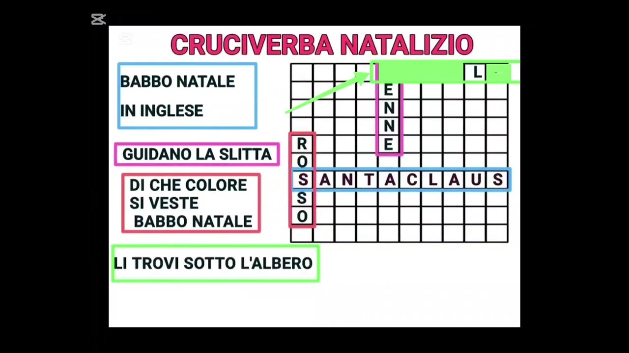 @giocaeimpara...perbambinir9377 cruciverba natalizio facile per bambini, for kids