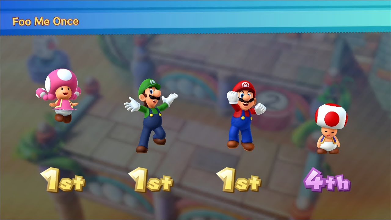 Mario Party 10 - Whimsical Waters (Master CPU) Mario, Luigi, Toadette,  Toad 