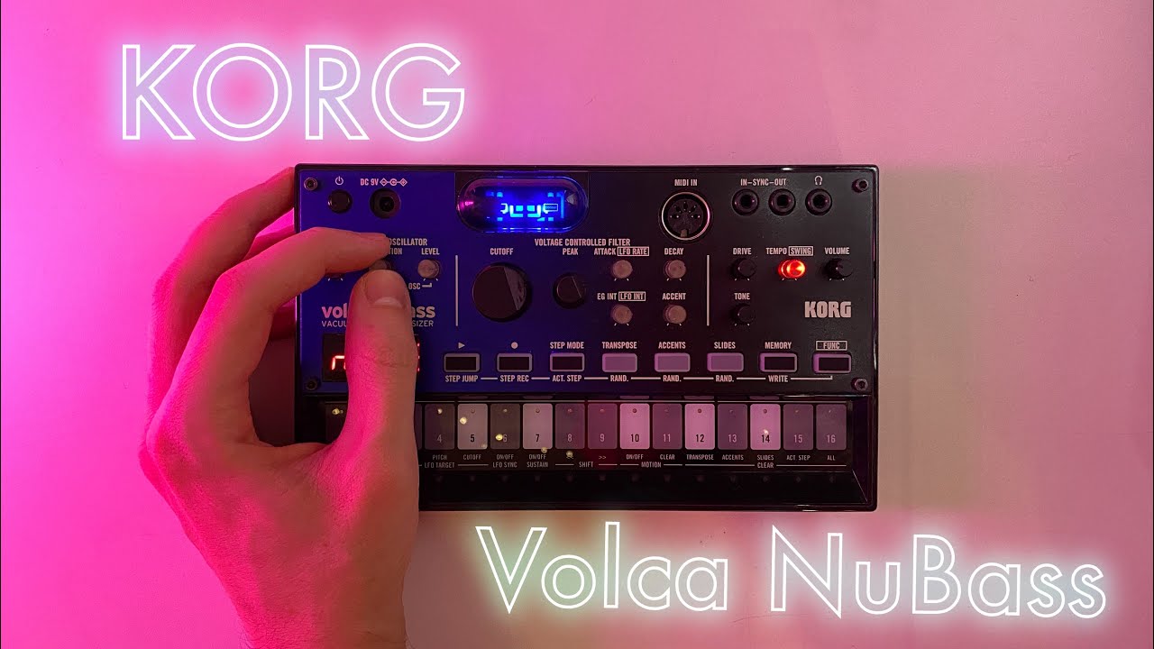 Обзор и игра на KORG Volca NuBass