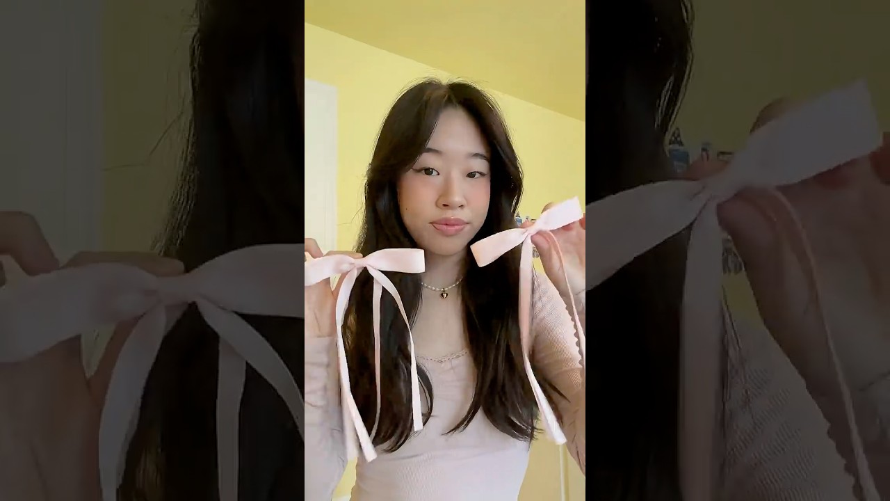 How to style bows #bows #hairtutorial #coquette