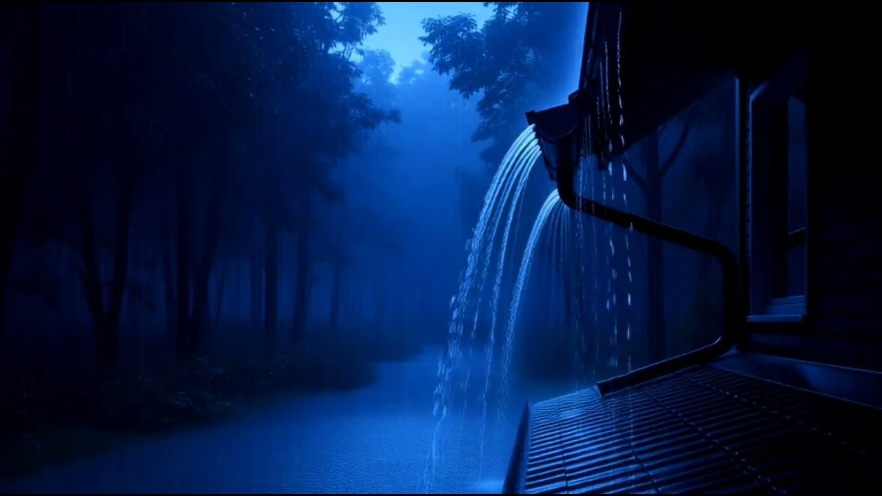 Heavy Rain at Night for Deep Sleep 🌧️ Relaxing Rain Sounds & White Noise