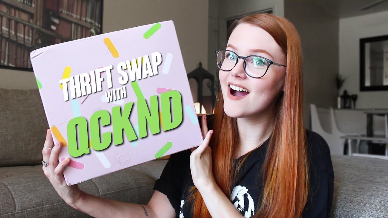 thrifted clothing swap with Qcknd ♡